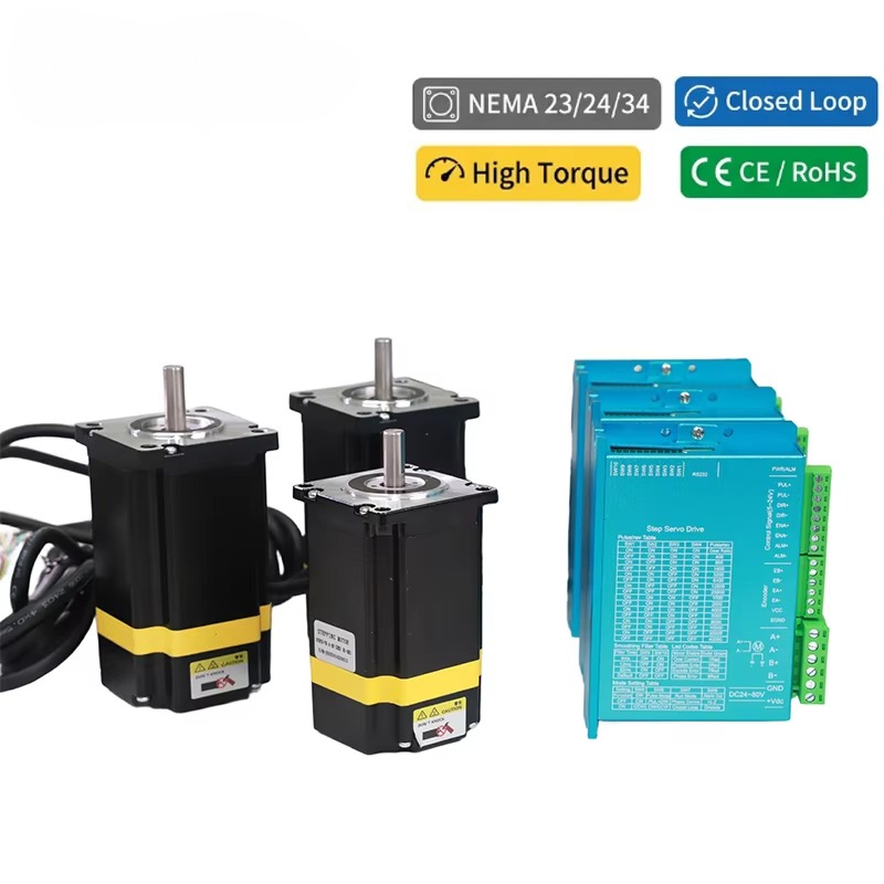 Stepper Motor Nema 34 Closed Loop - Комплект шаговых двигателей с замкнутым контуром