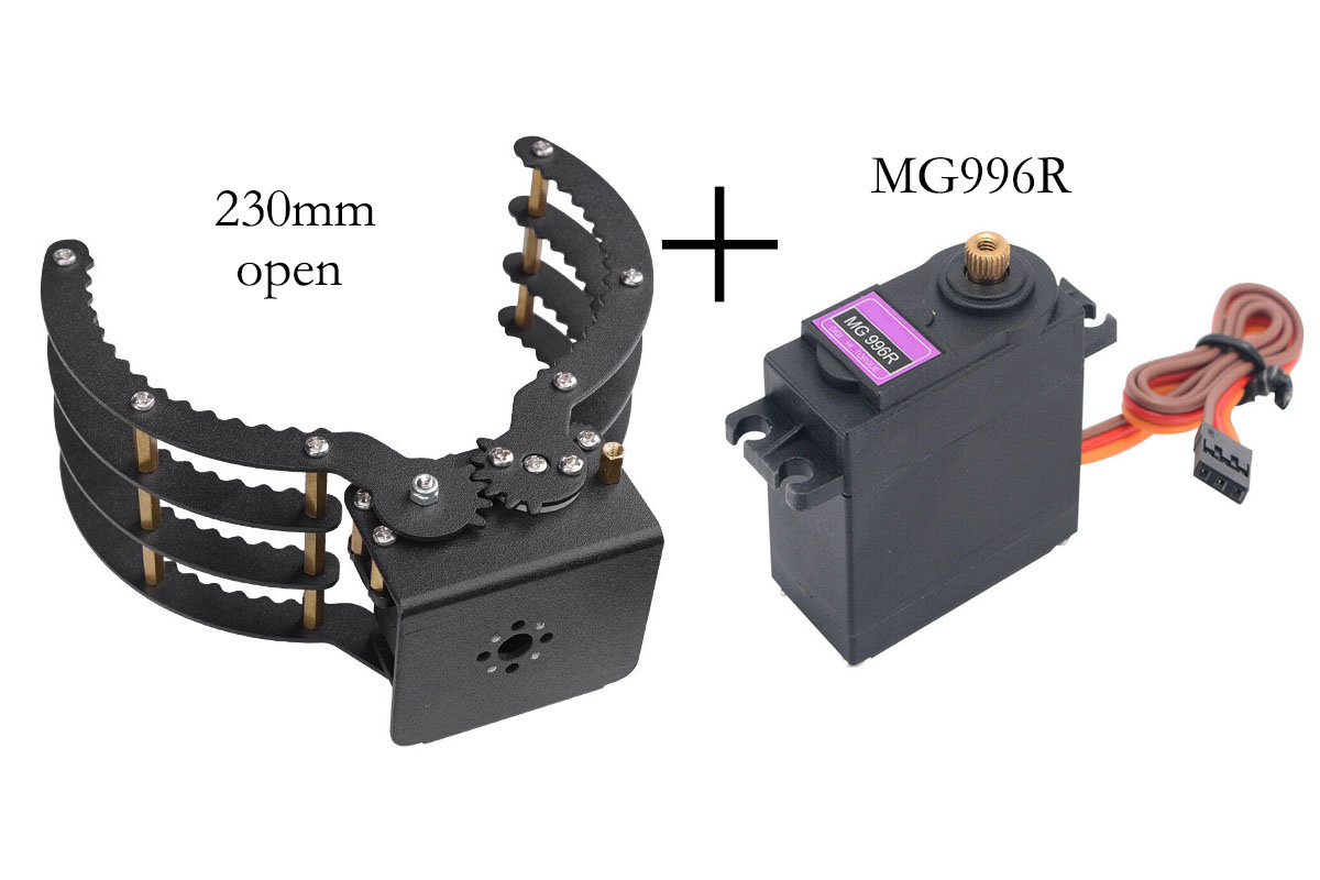 Robotic Arm Kit Arduino - Механические захваты с открытием 230 мм