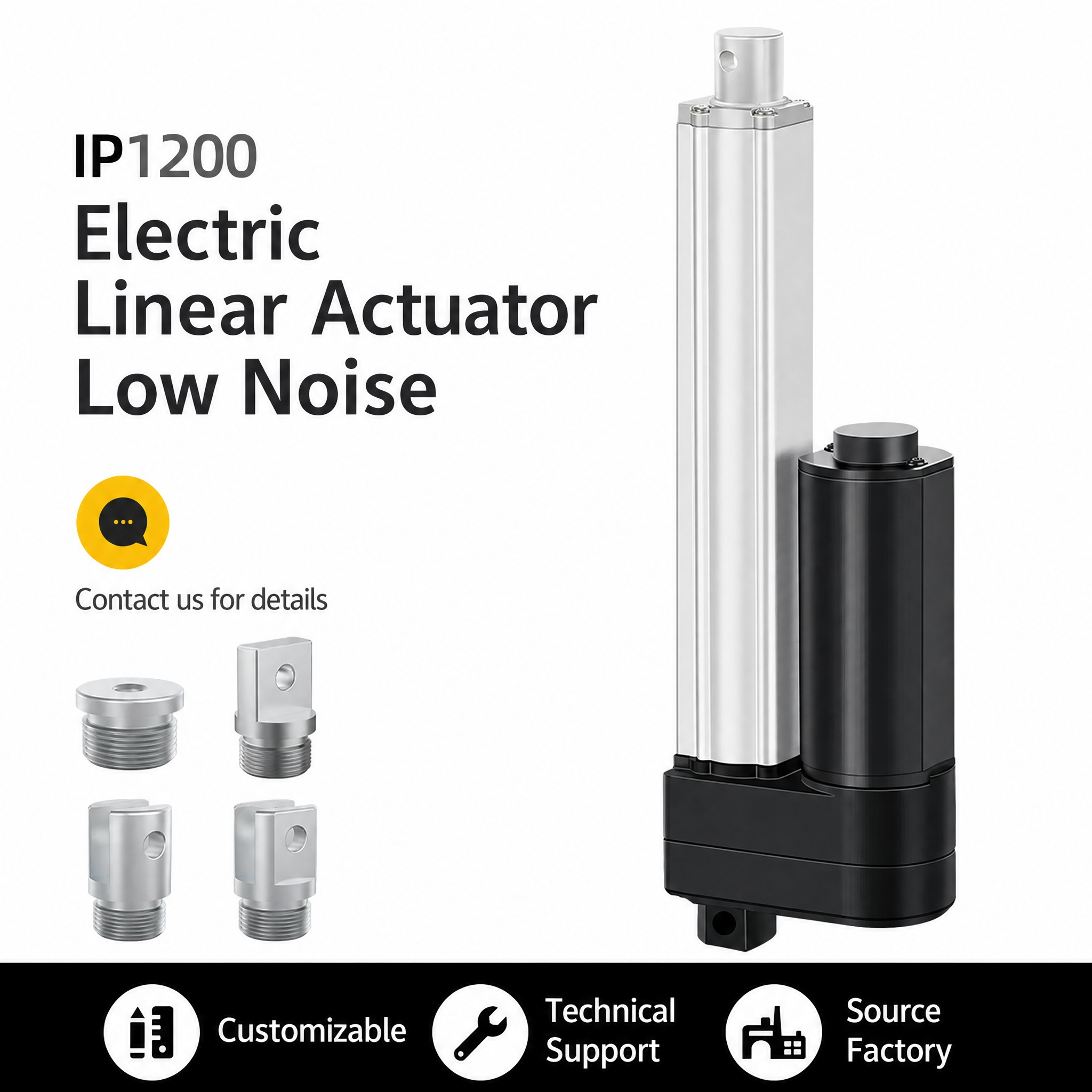 Linear Actuator Electric 1000Mm - Электрический линейный привод IP1200, 12 В,