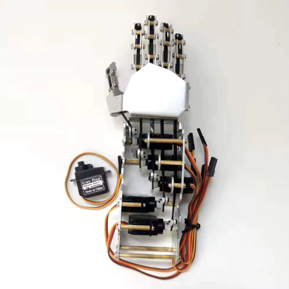 Robot Arm 5 Dof Servo - 5-осевой человекоподобный манипулятор с пятью пальцами,