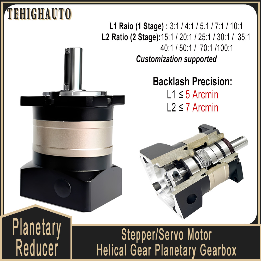 Planetary Gearbox Nema 23 - Спирально-планетарный редуктор 5 угловых минут, фланец