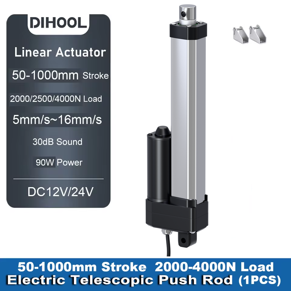 Линейный привод DC12V/24V, ход – обзор и цена Linear Actuator Electric 1000Mm