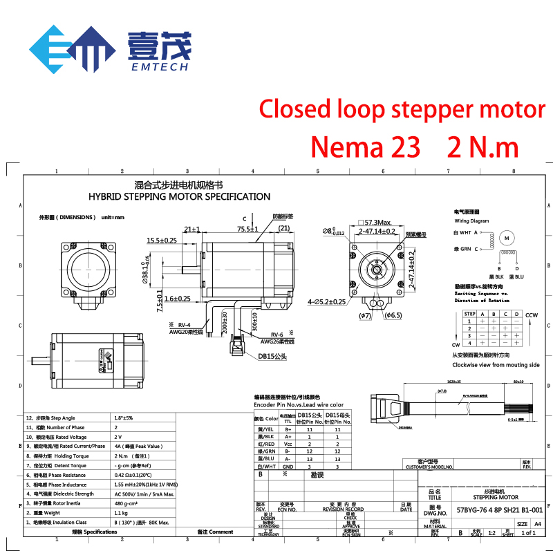 Комплект шаговых двигателей с  – обзор и цена Stepper Motor Nema 34 Closed Loop