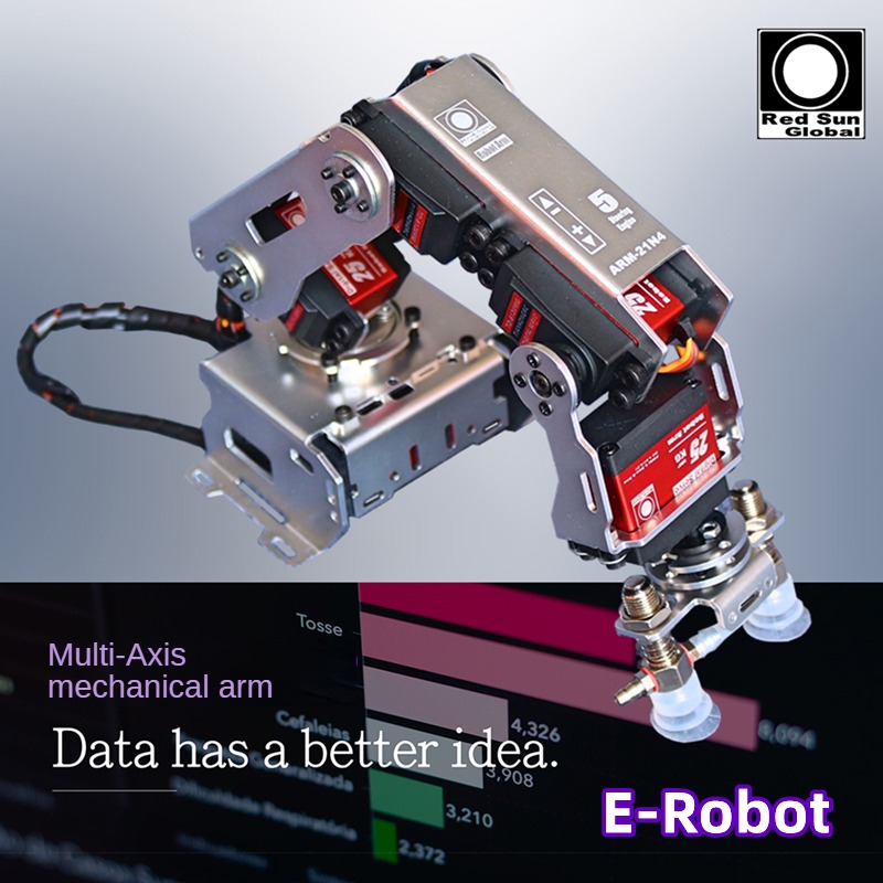 Программируемый робот-манипуля – обзор и цена Robot Arm 5 Dof Servo