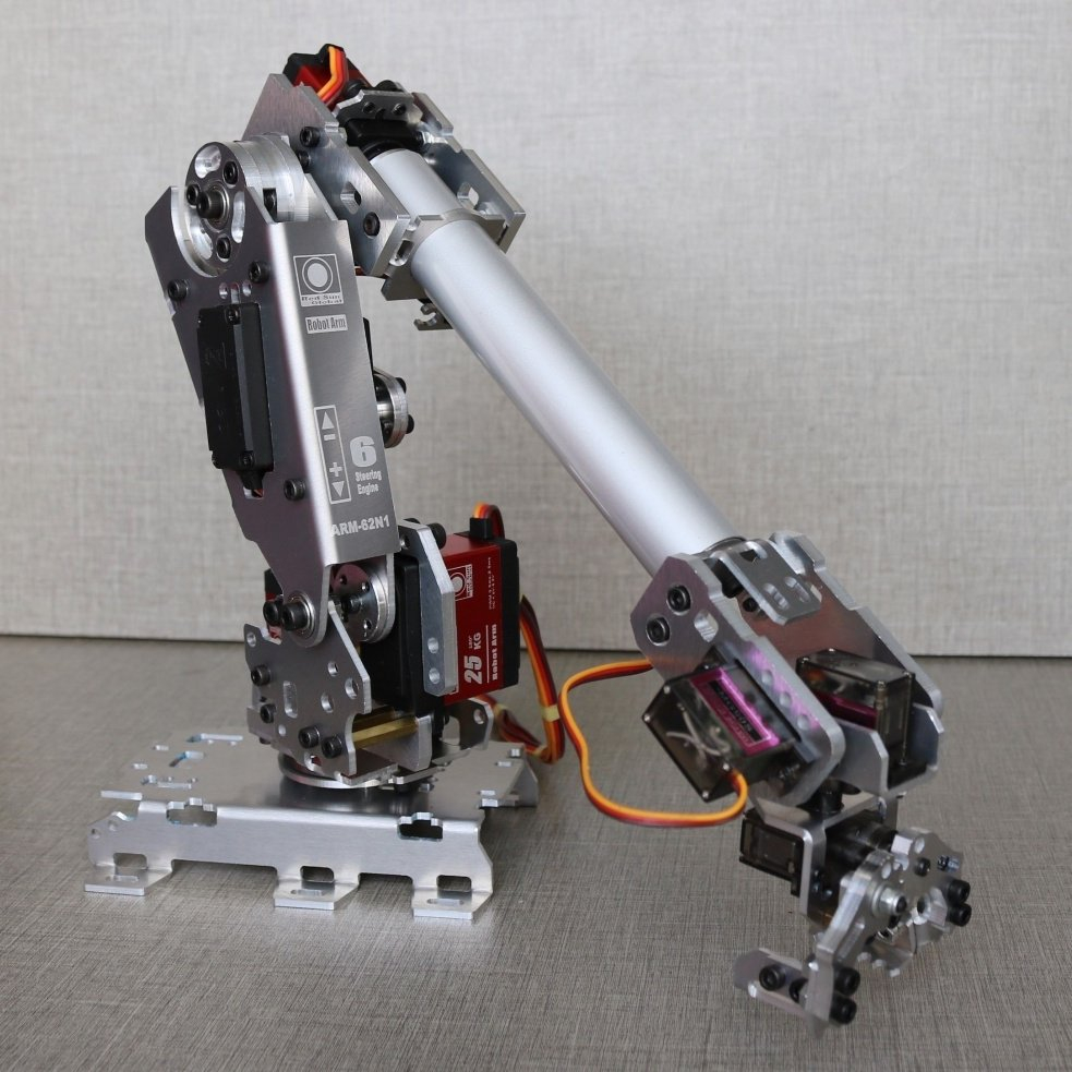 7-осевой манипулятор с мощным  – обзор и цена Robotic Arm Kit Arduino