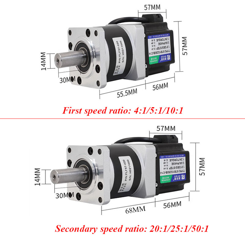 Шаговый двигатель Nema 23 с ре – обзор и цена Planetary Gearbox Nema 23