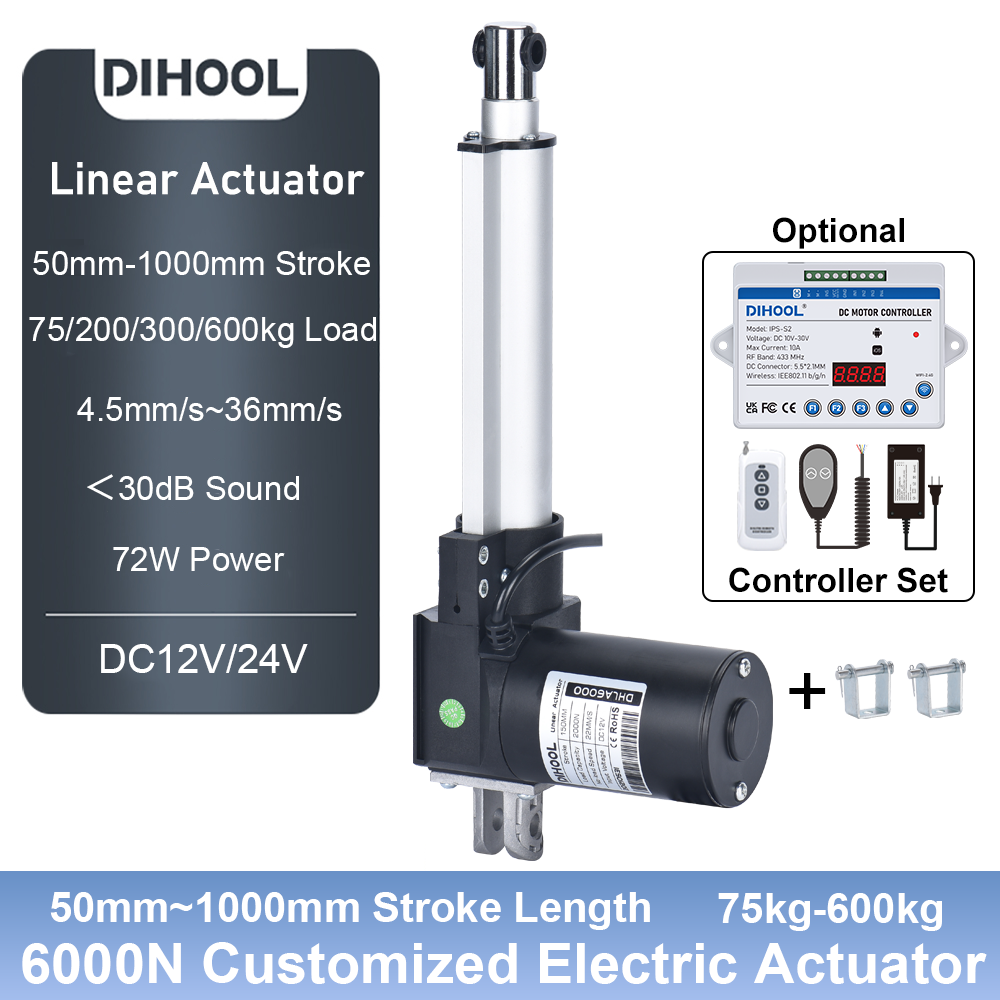 Электрический линейный привод  – обзор и цена Linear Actuator Electric 1000Mm