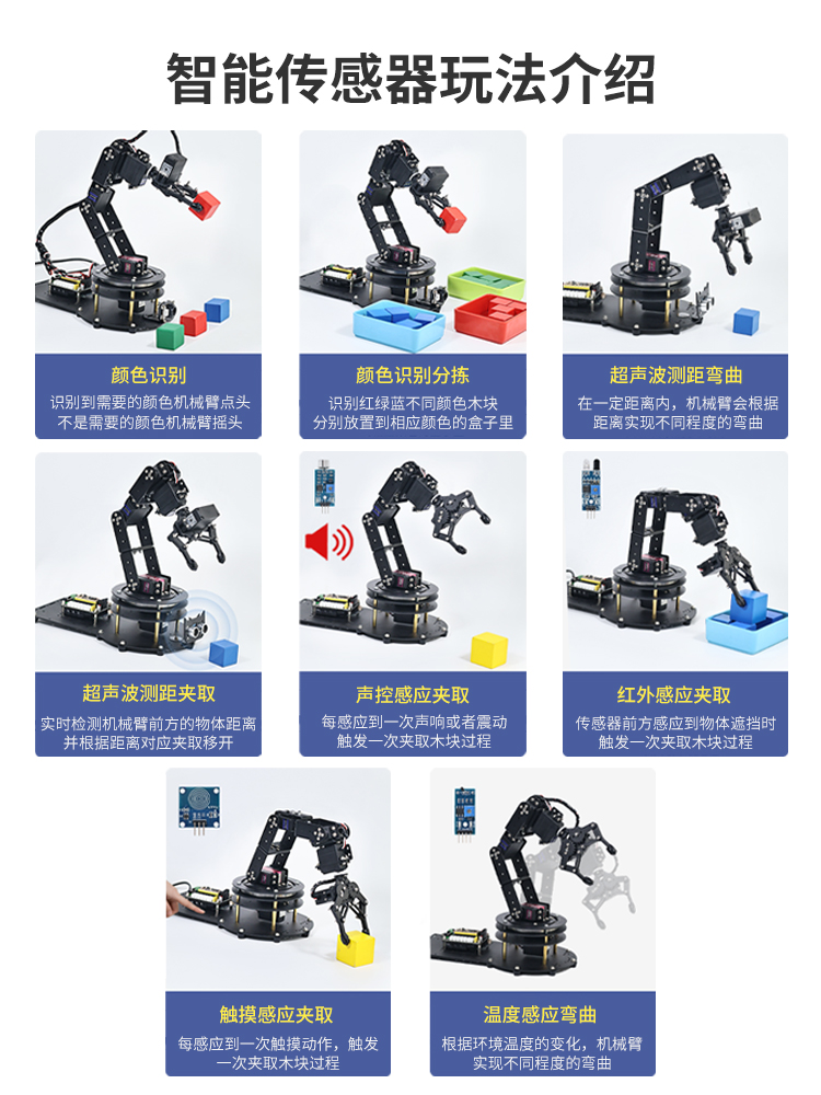 Набор для сборки 6-осевого роб – обзор и цена Robotic Arm 6 Axis Desktop