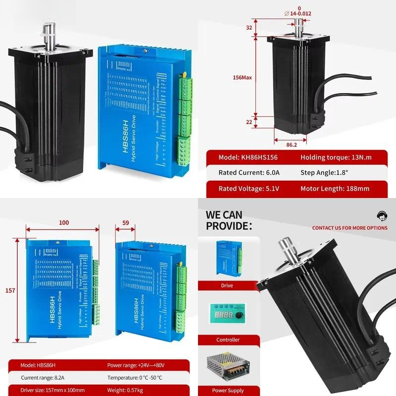 Комплект гибридного шагового д – обзор и цена Stepper Motor Nema 34 Closed Loop