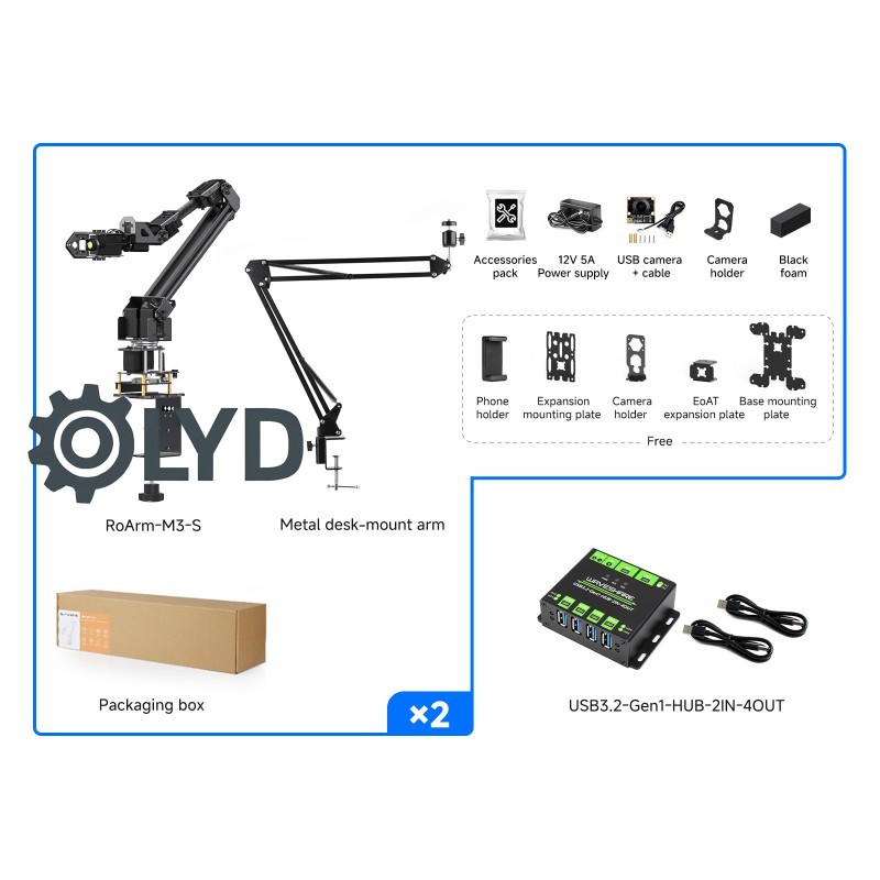 Роботизированный проект AI, бе – обзор и цена Robot Arm 5 Dof Servo