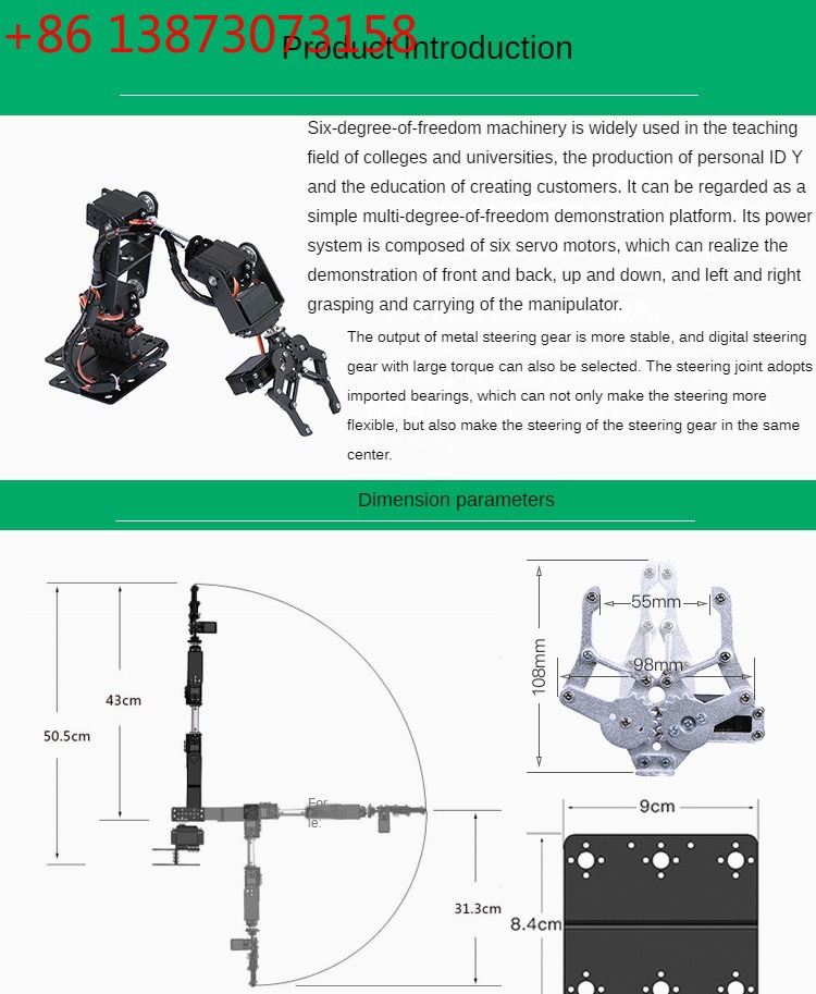Робот-манипулятор Sliver 6 DOF – обзор и цена Robotic Arm Kit Arduino