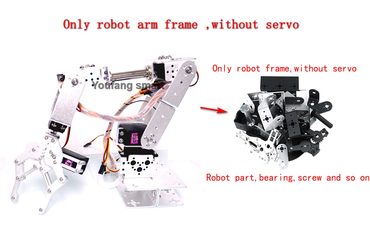 Робот-манипулятор Sliver 6 DOF – обзор и цена Robotic Arm Kit Arduino