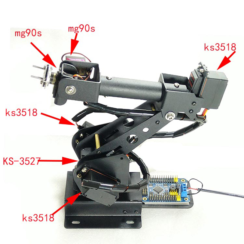 6-дюймовая промышленная роботи – обзор и цена Robotic Arm Kit Arduino
